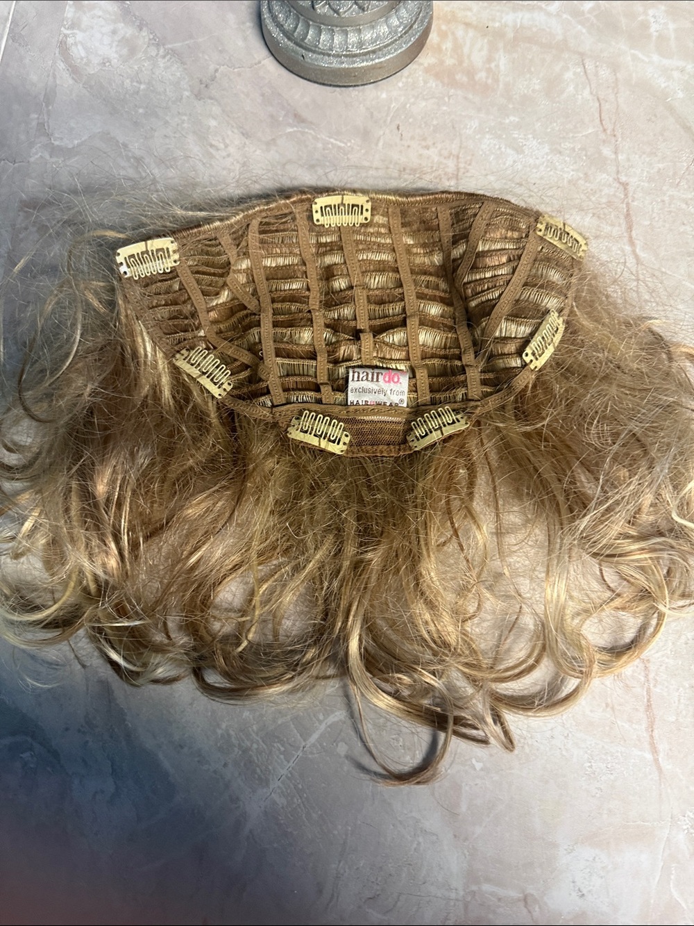Blonde Curly Women’s Hair 1/2 Wig - Natural Shine clip in - Picture 3 of 4